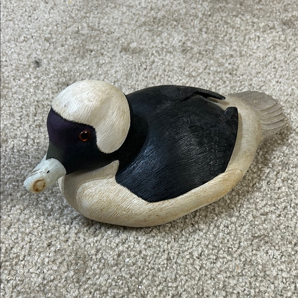 Hand Crafted Wooden Decoy Bufflehead Hen - Bill Berger - 1982 - Woodstock, MD